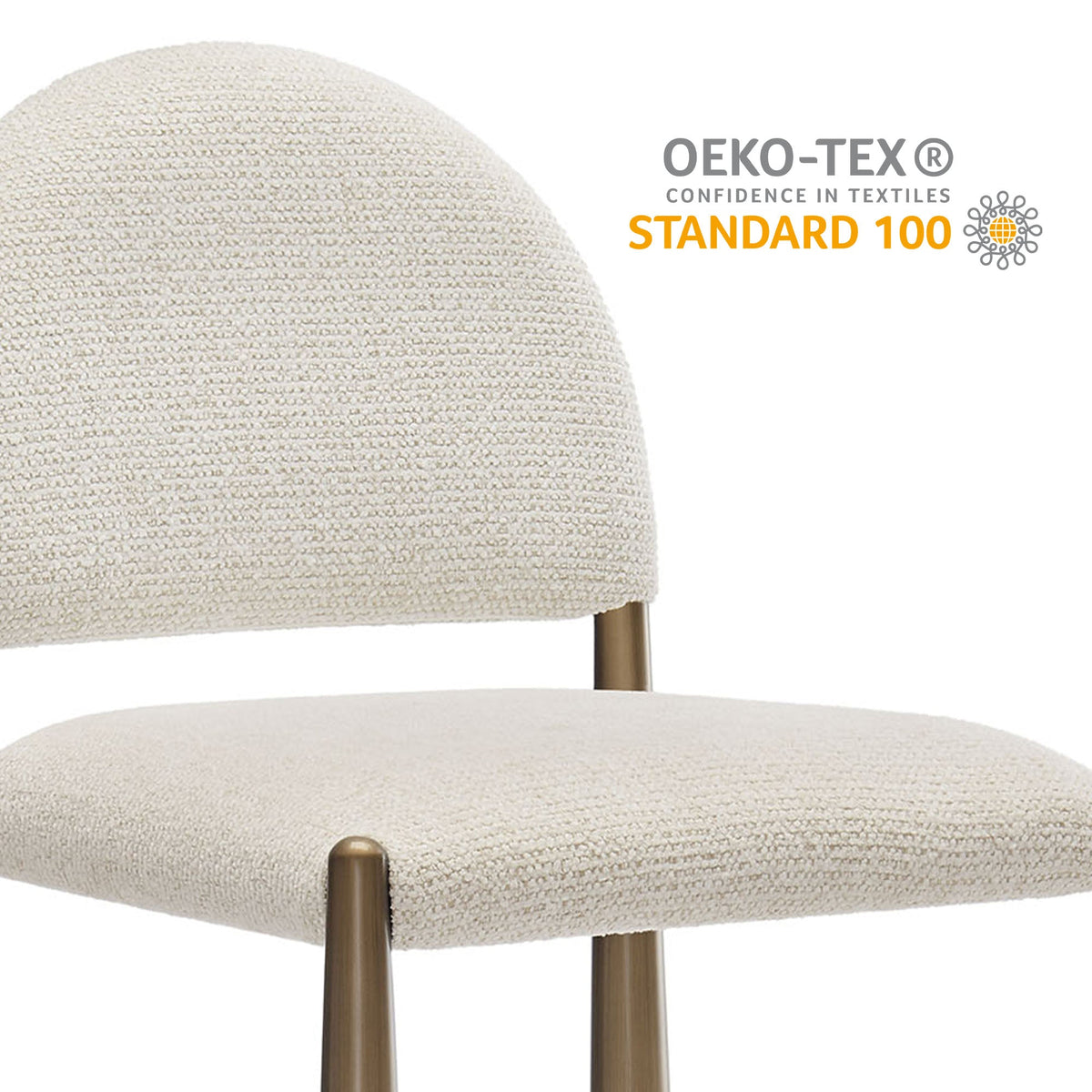 Hayley Upholstered Fabric Counter Stools Set of 2