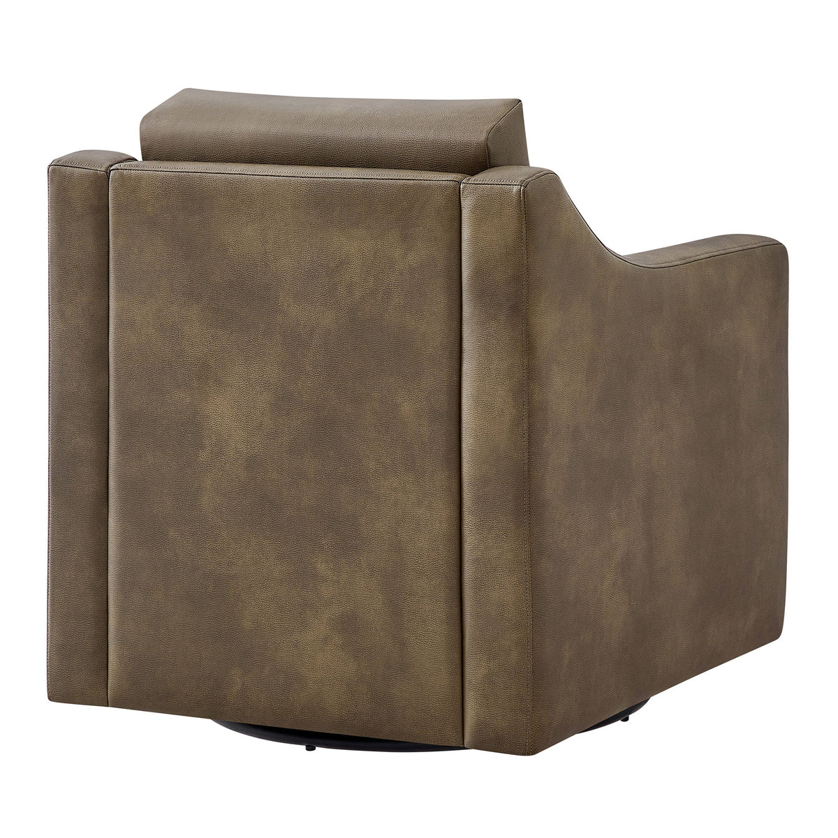 Liora Vegan Leather Swivel Armchair