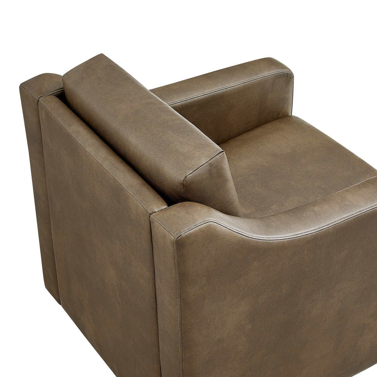 Liora Vegan Leather Swivel Armchair