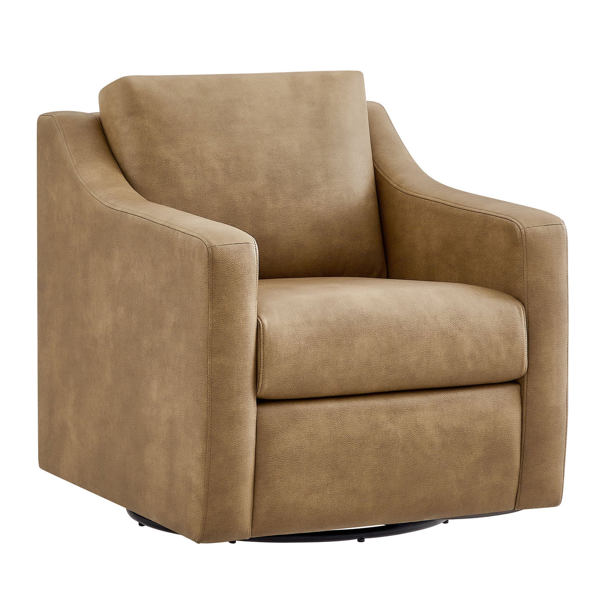 Liora Vegan Leather Swivel Armchair