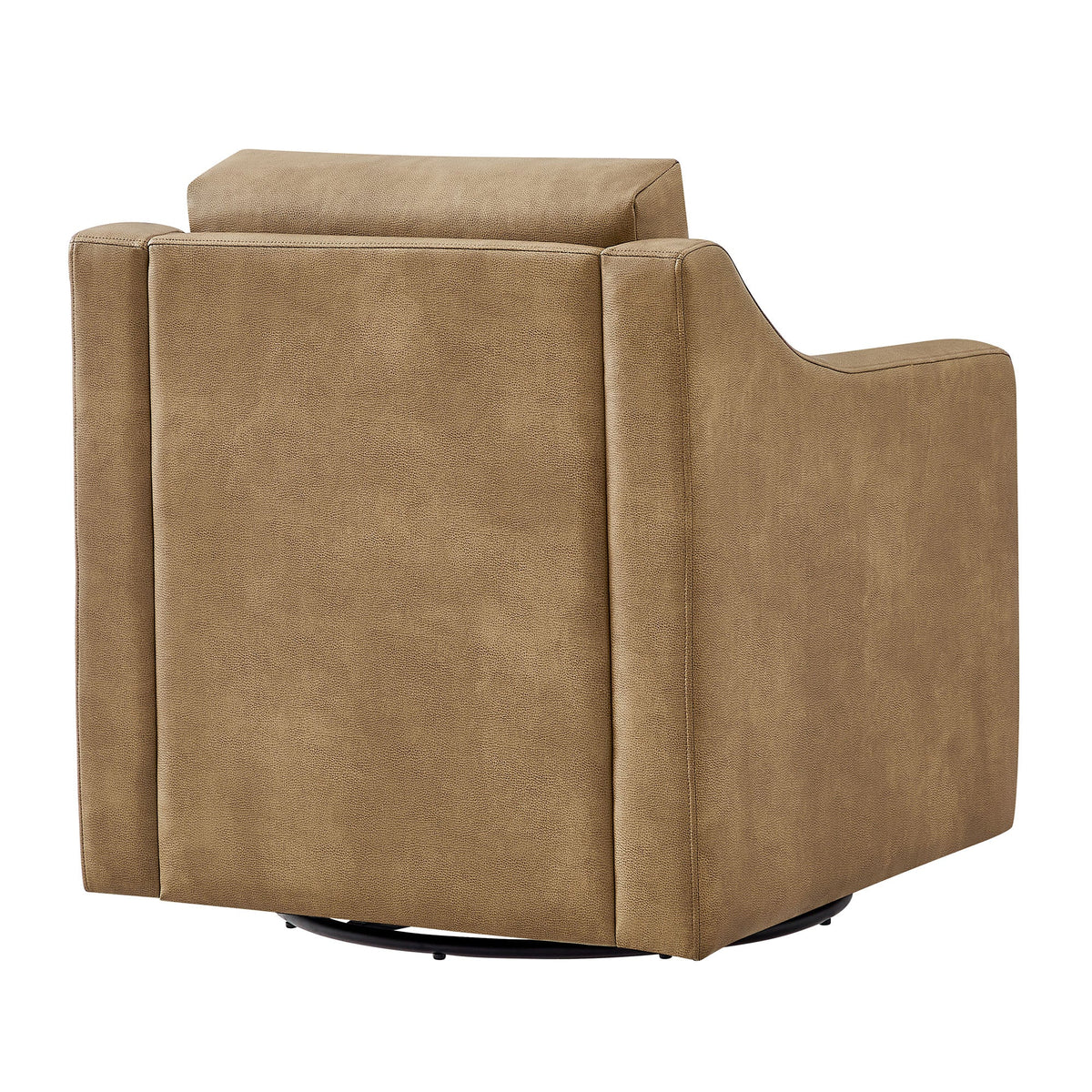 Liora Vegan Leather Swivel Armchair