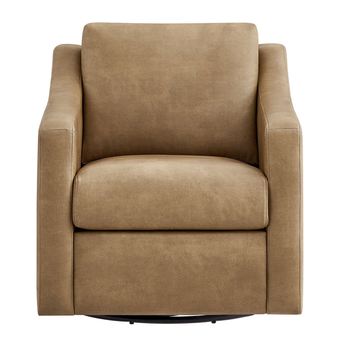 Liora Vegan Leather Swivel Armchair