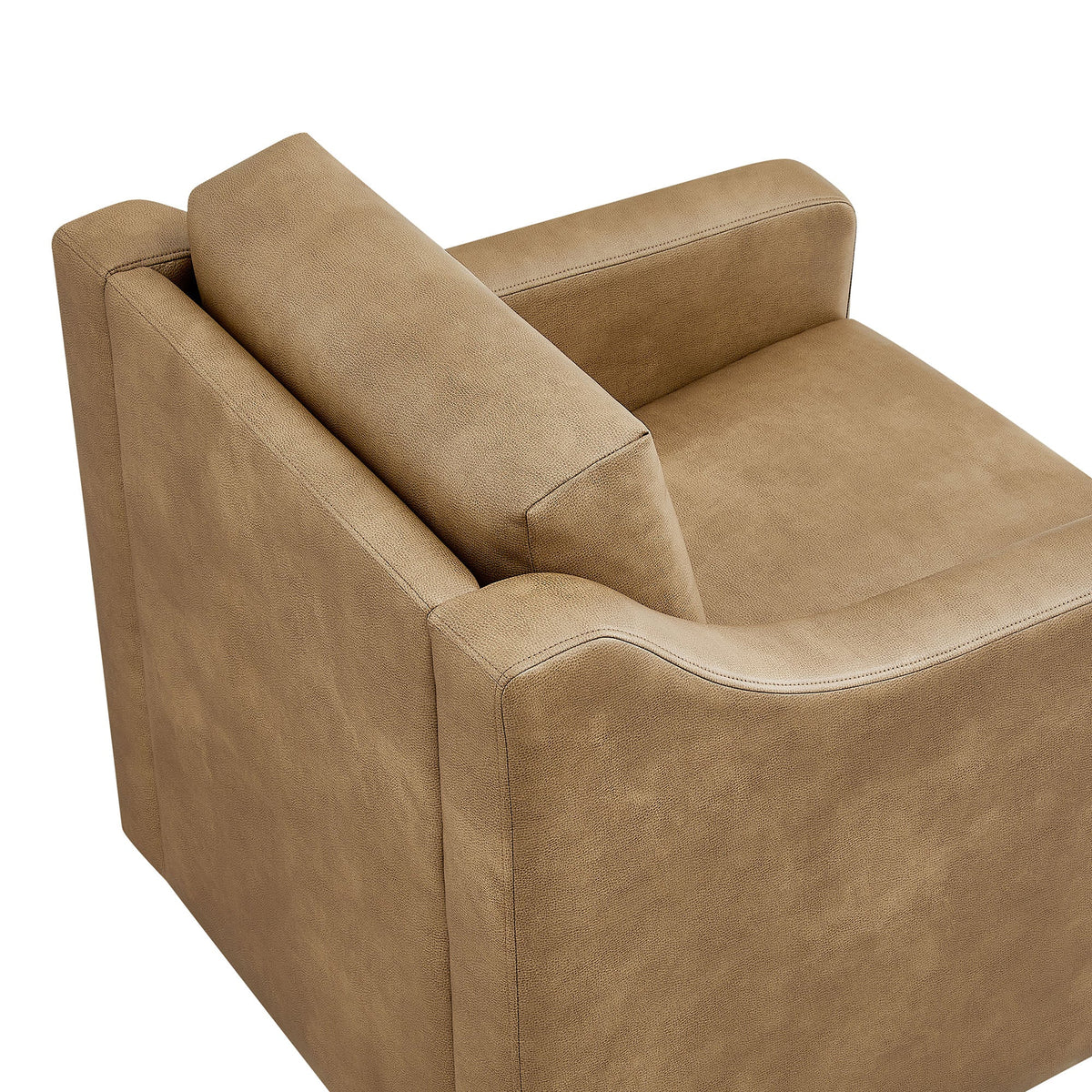 Liora Vegan Leather Swivel Armchair