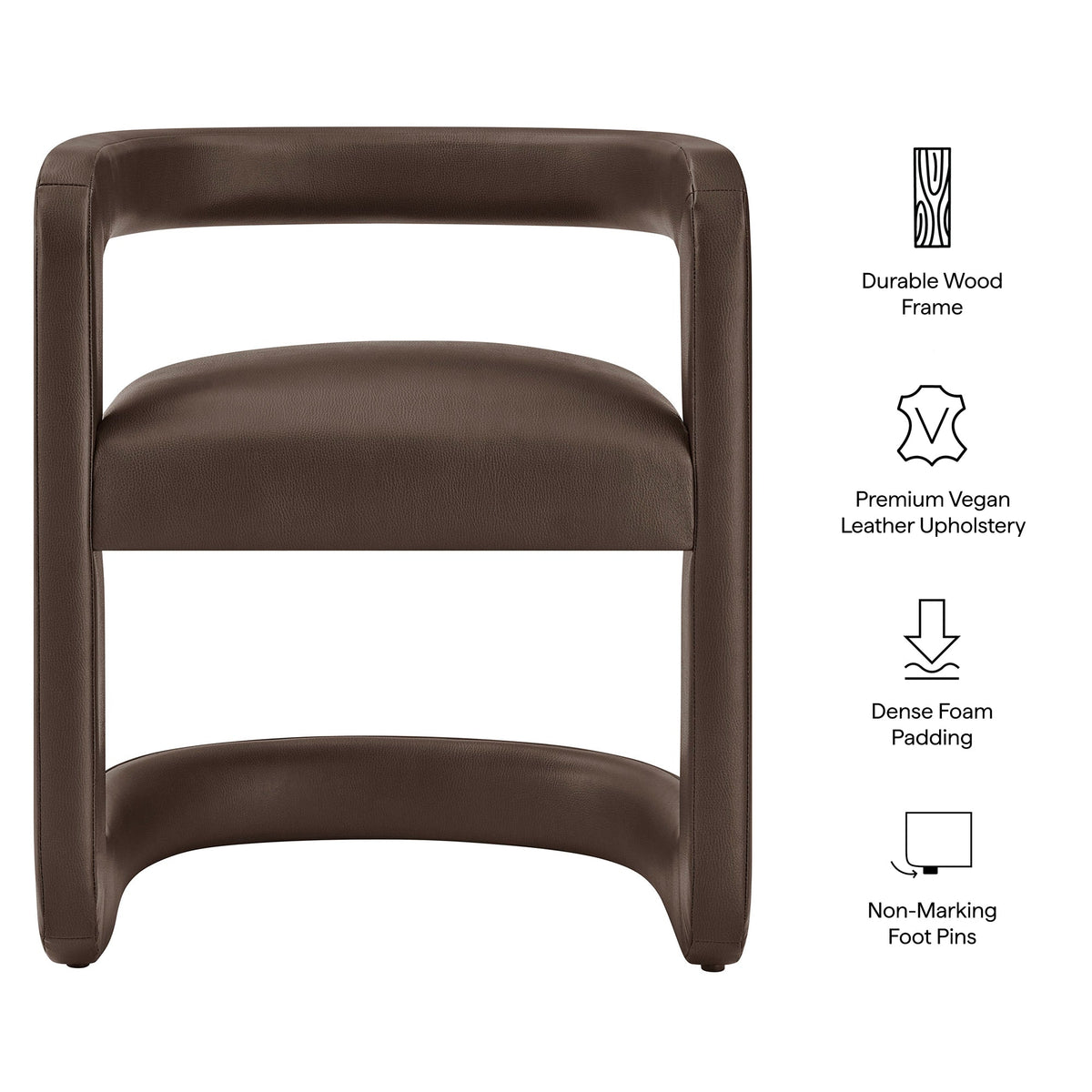 Winslow Premium Vegan Leather Dining Chair