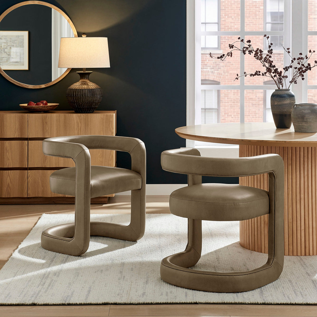 Winslow Premium Vegan Leather Dining Chair