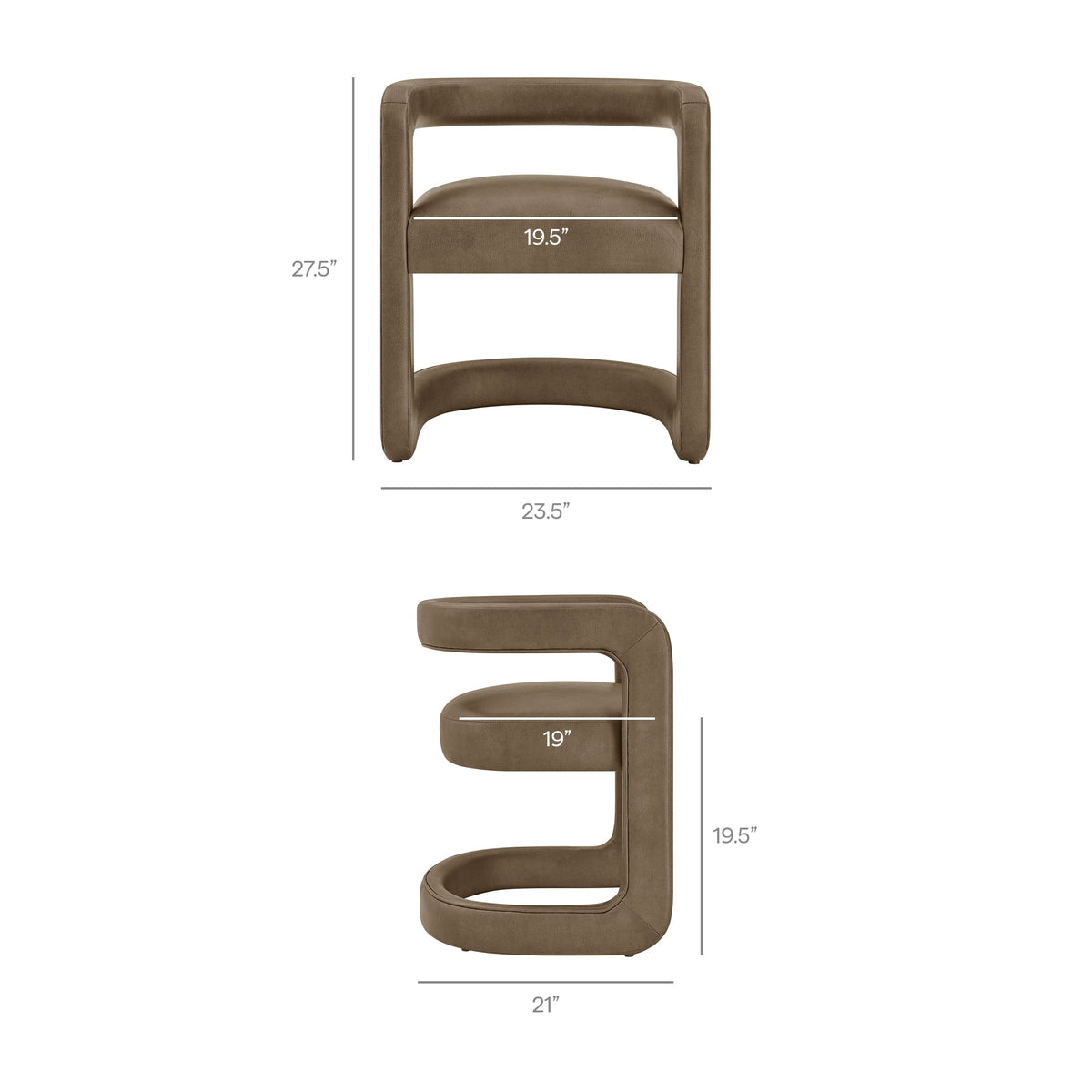 Winslow Premium Vegan Leather Dining Chair