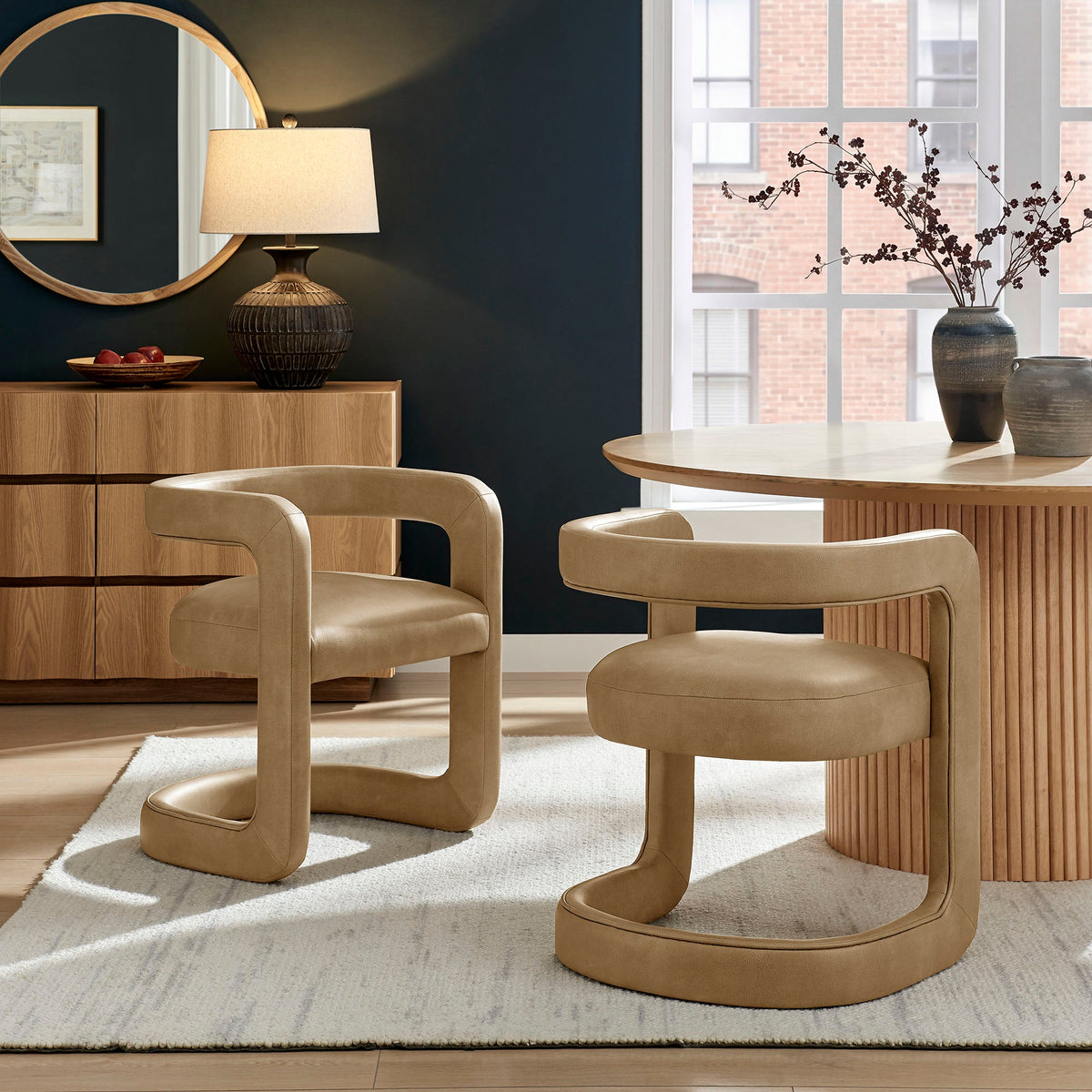 Winslow Premium Vegan Leather Dining Chair