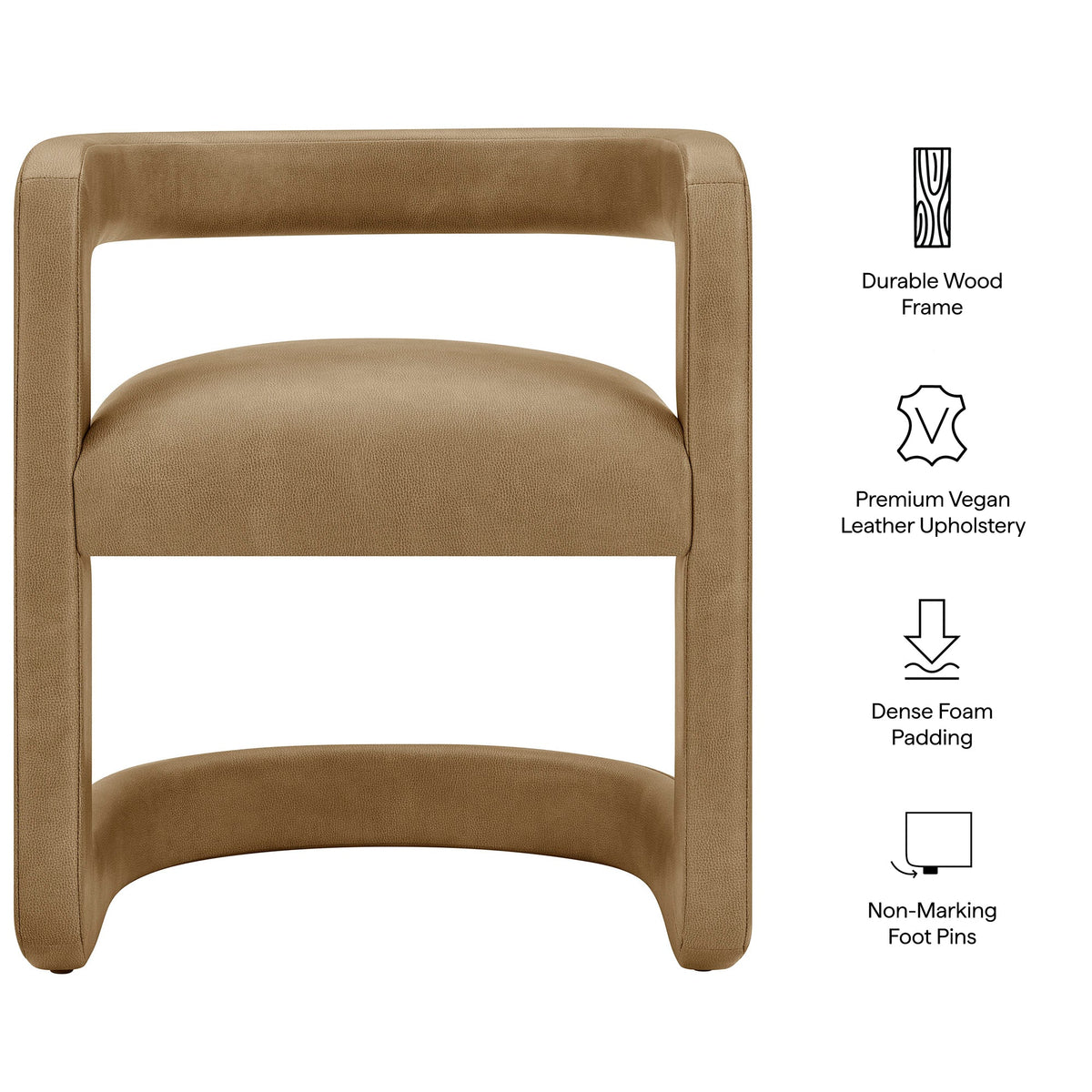 Winslow Premium Vegan Leather Dining Chair