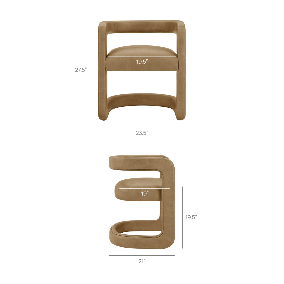 Winslow Premium Vegan Leather Dining Chair