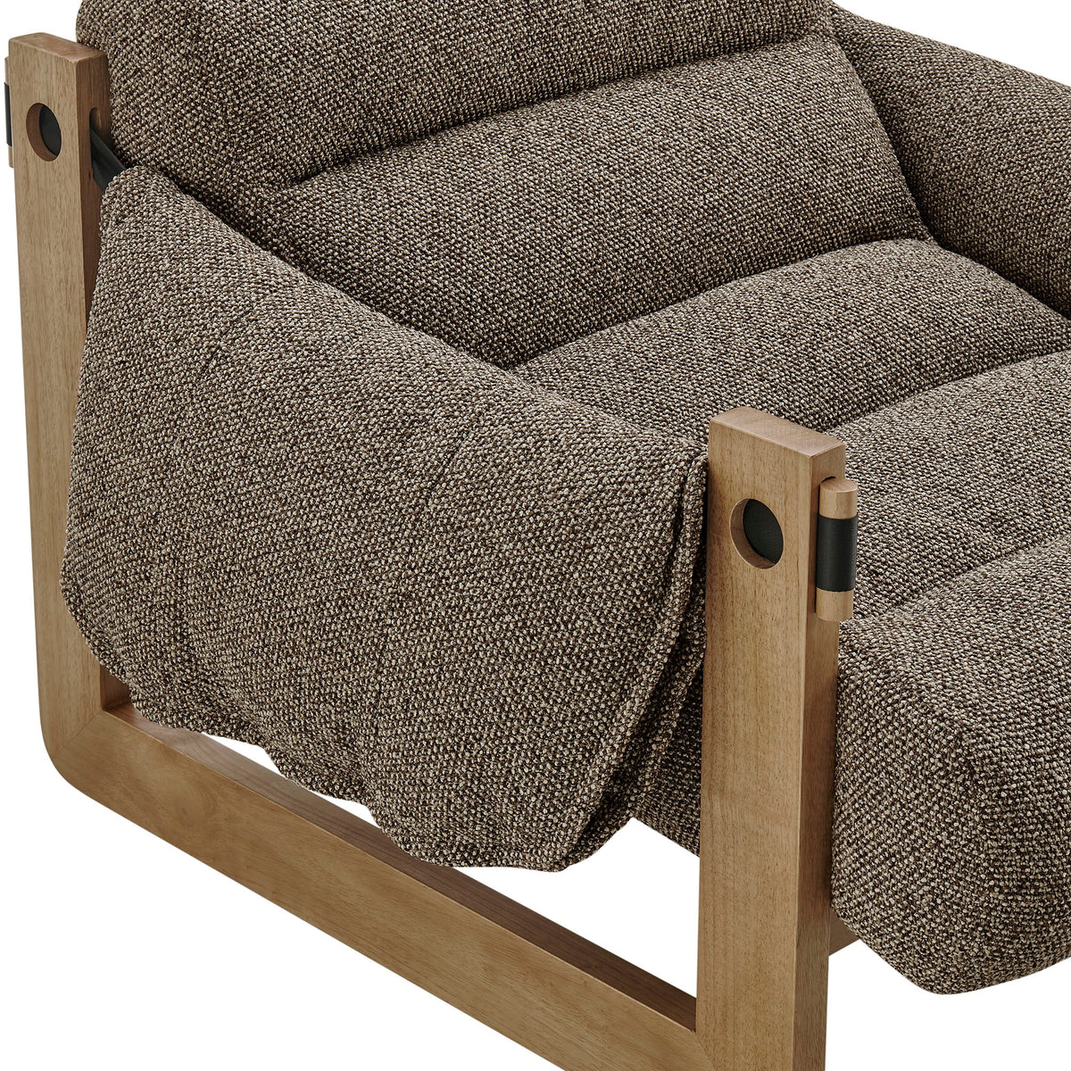 Sorelle Upholstered Fabric Sling Lounge Chair