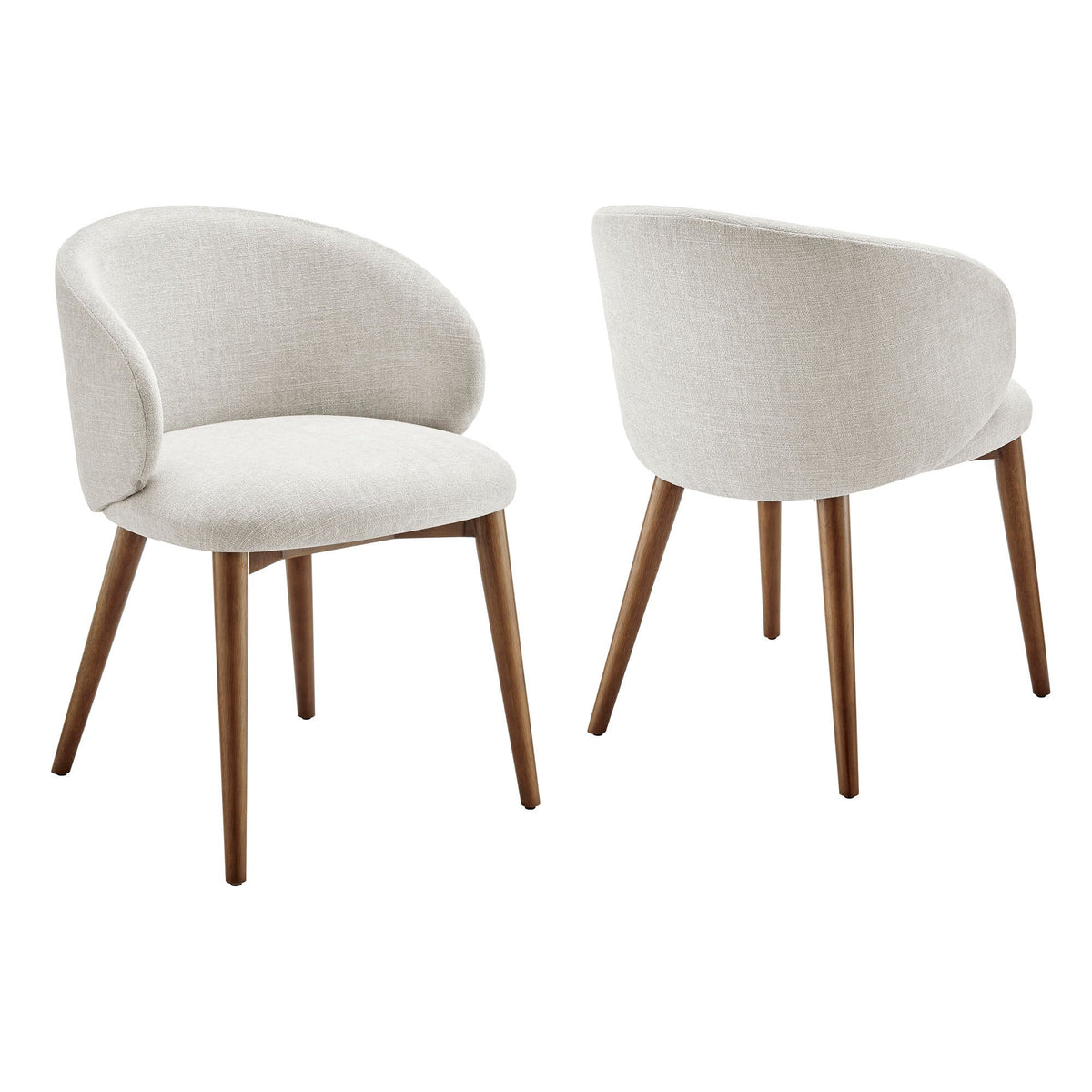 Anelle Upholstered Fabric Dining Chairs Set of 2