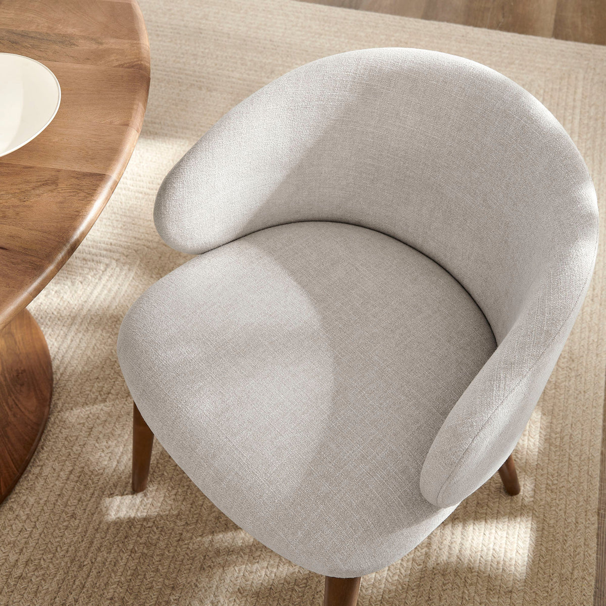 Anelle Upholstered Fabric Dining Chairs Set of 2