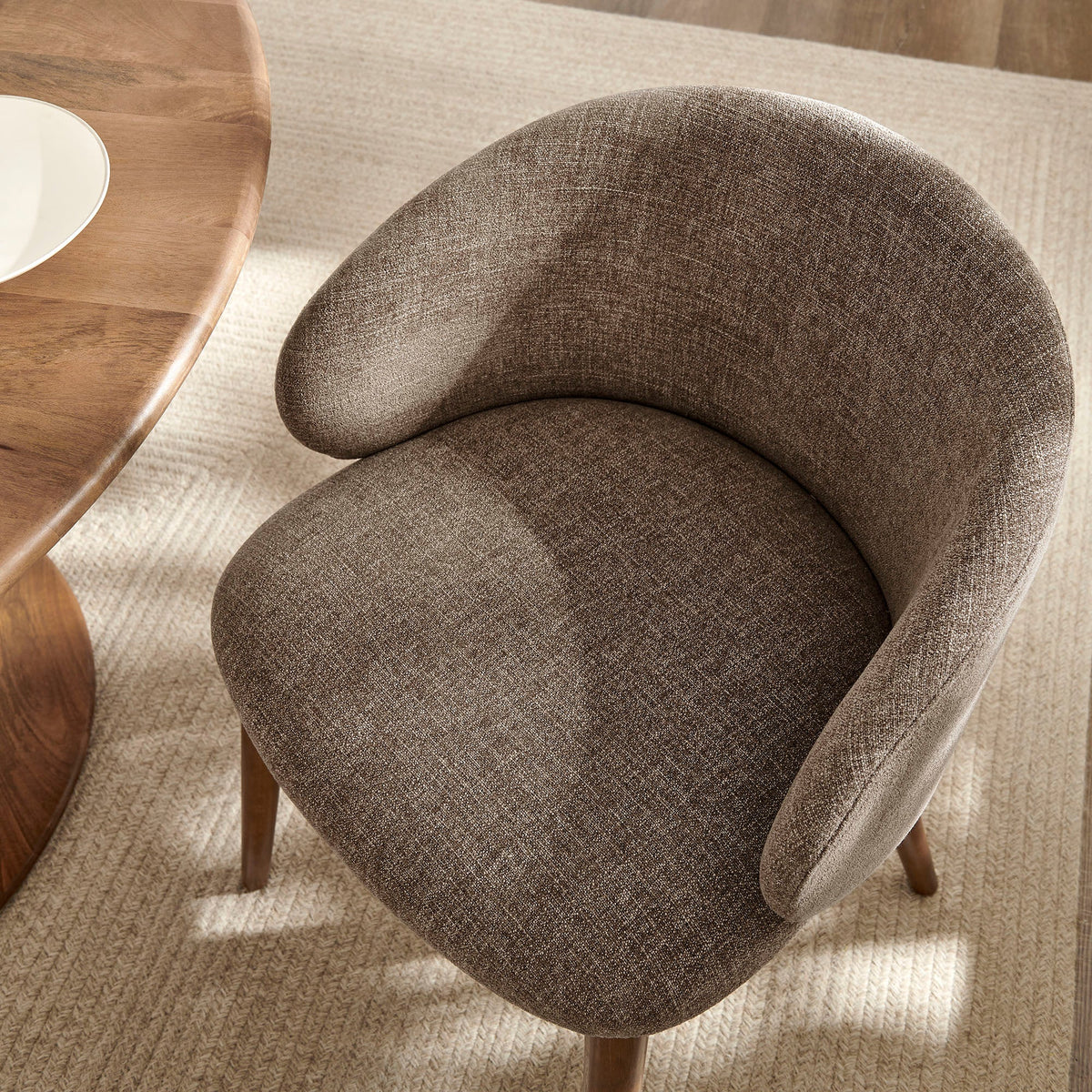 Anelle Upholstered Fabric Dining Chairs Set of 2