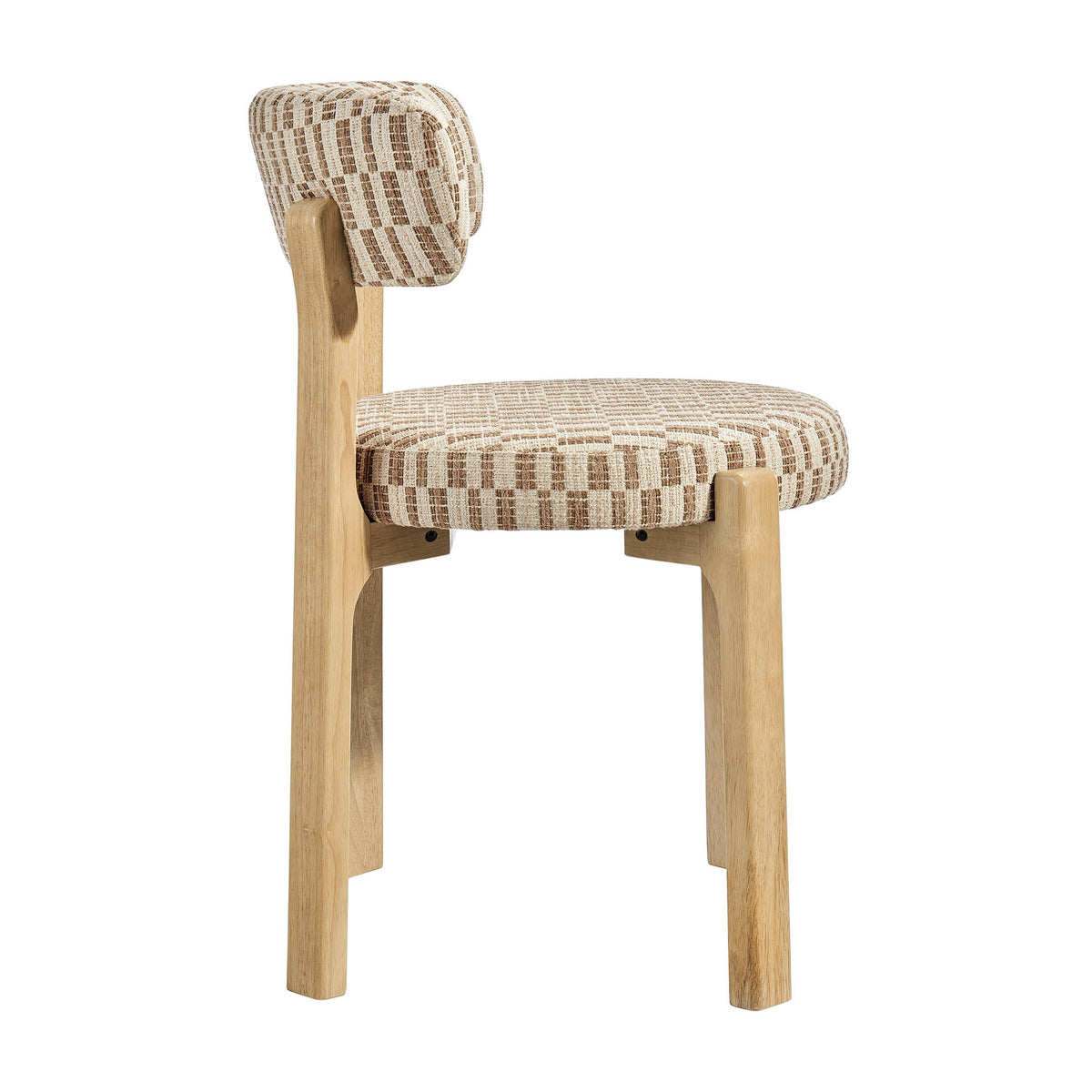Marsha Retro Upholstered Fabric Dining Chairs Set of 2