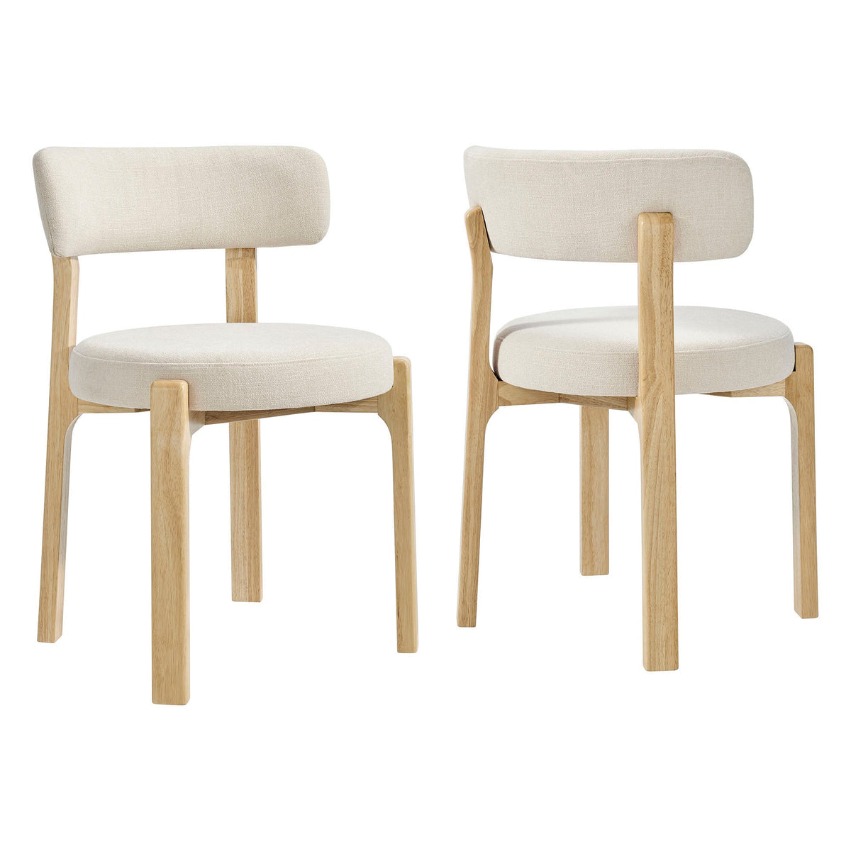 Marsha Upholstered Fabric Dining Chairs Set of 2