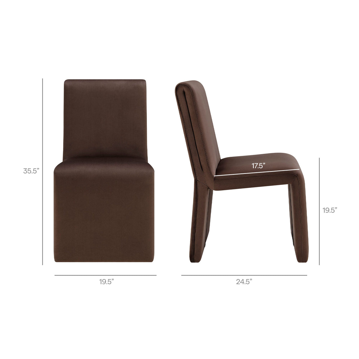Emory Performance Velvet Dining Side Chair Set of 2