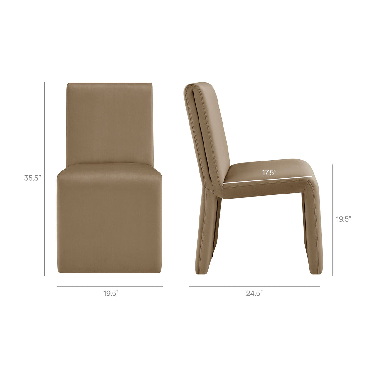 Emory Performance Velvet Dining Side Chair Set of 2