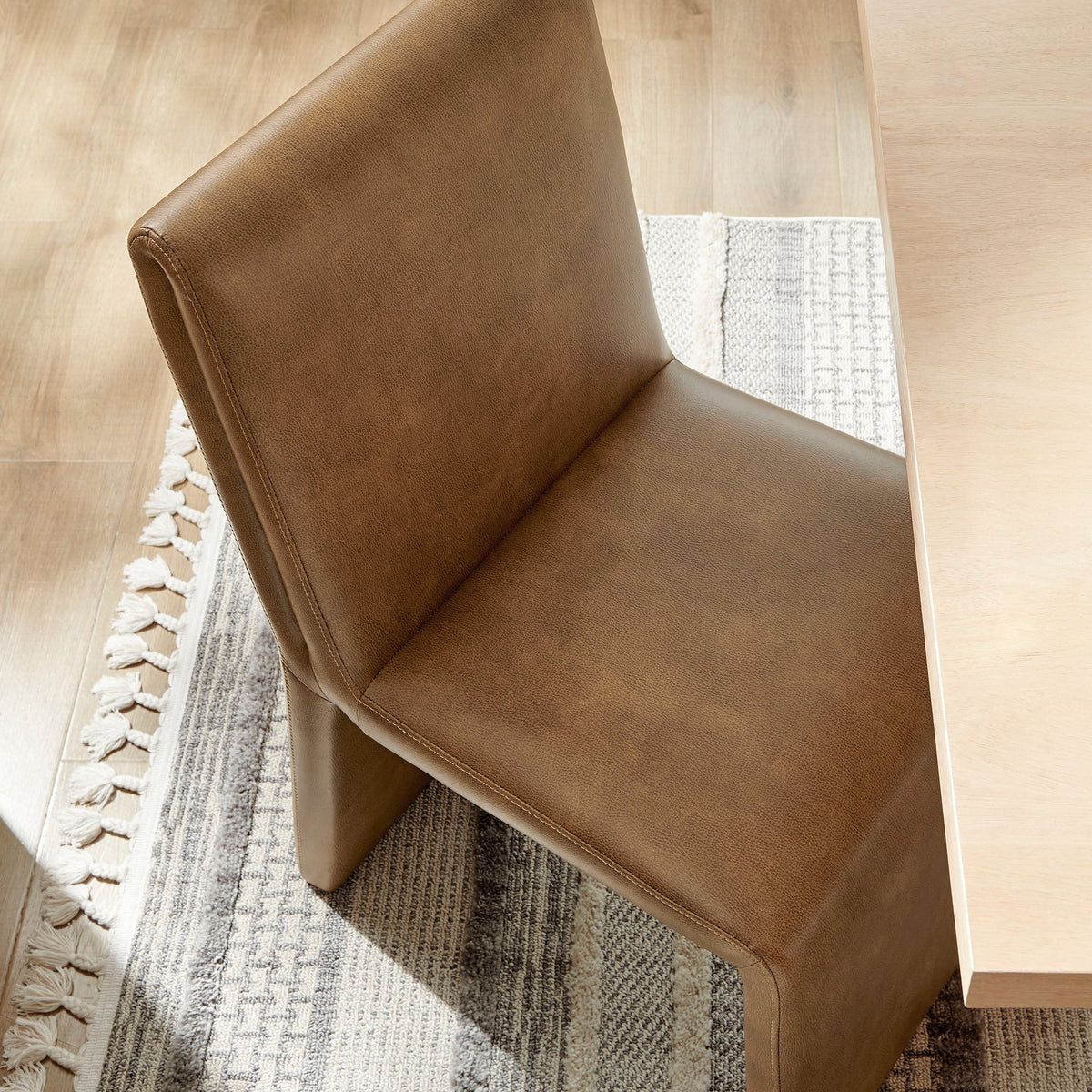 Emory Vegan Leather Dining Side Chair Set of 2 - view 13