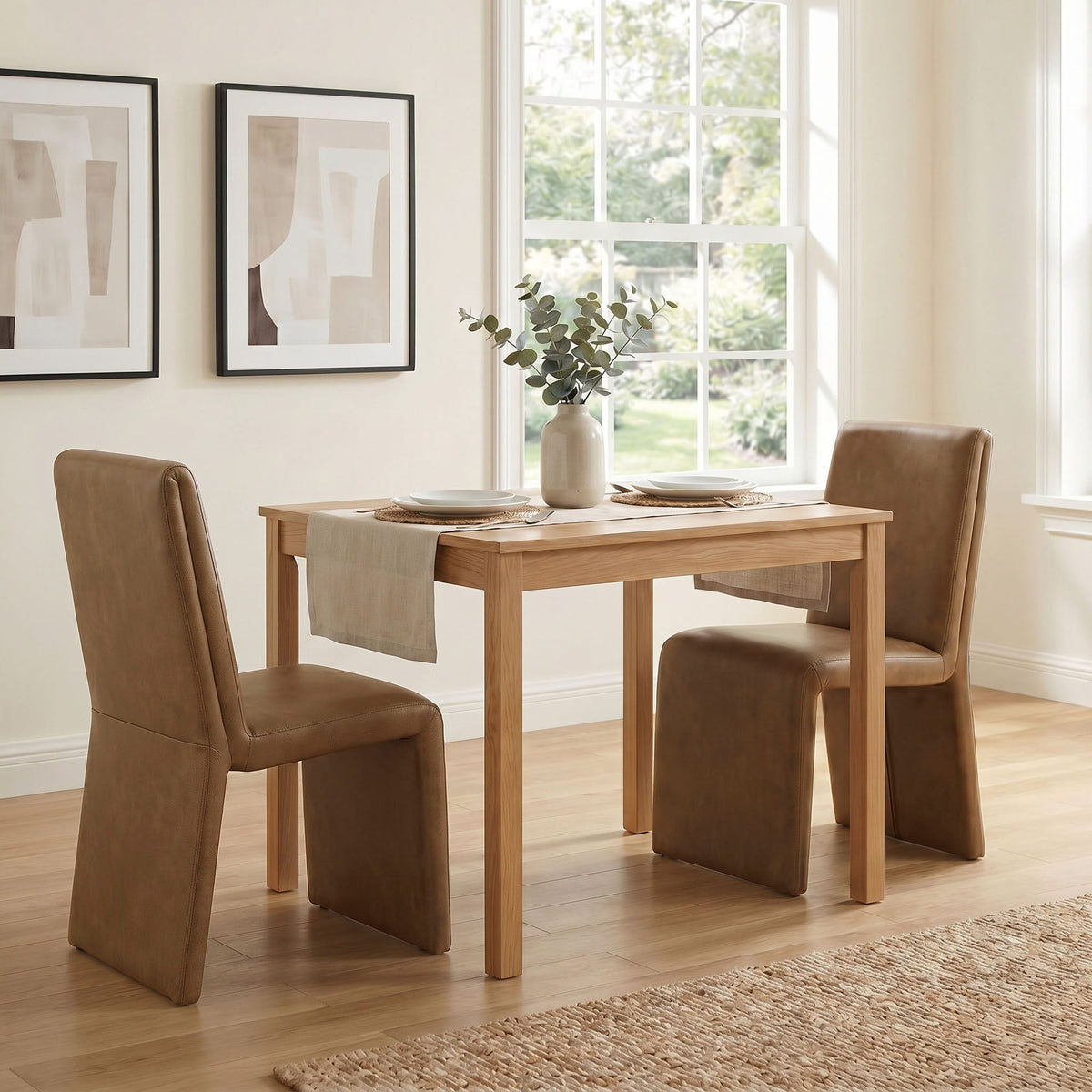 Emory Vegan Leather Dining Side Chair Set of 2 - view 15