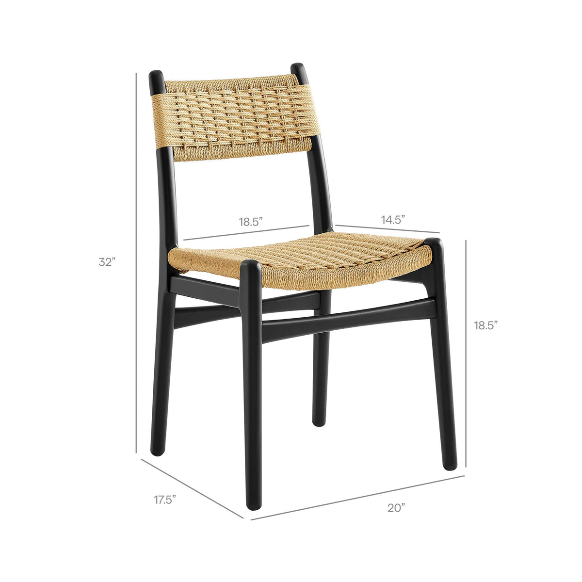 Wynn Rope and Wood Dining Side Chair