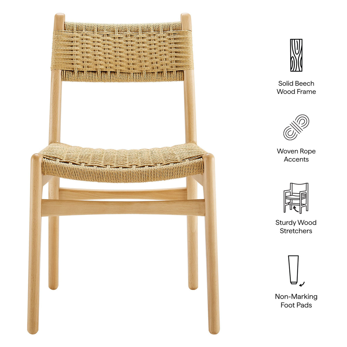 Wynn Rope and Wood Dining Side Chair