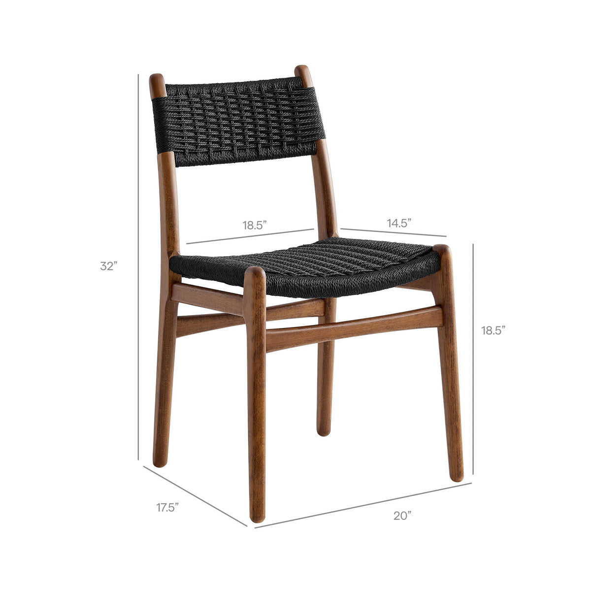 Wynn Rope and Wood Dining Side Chair