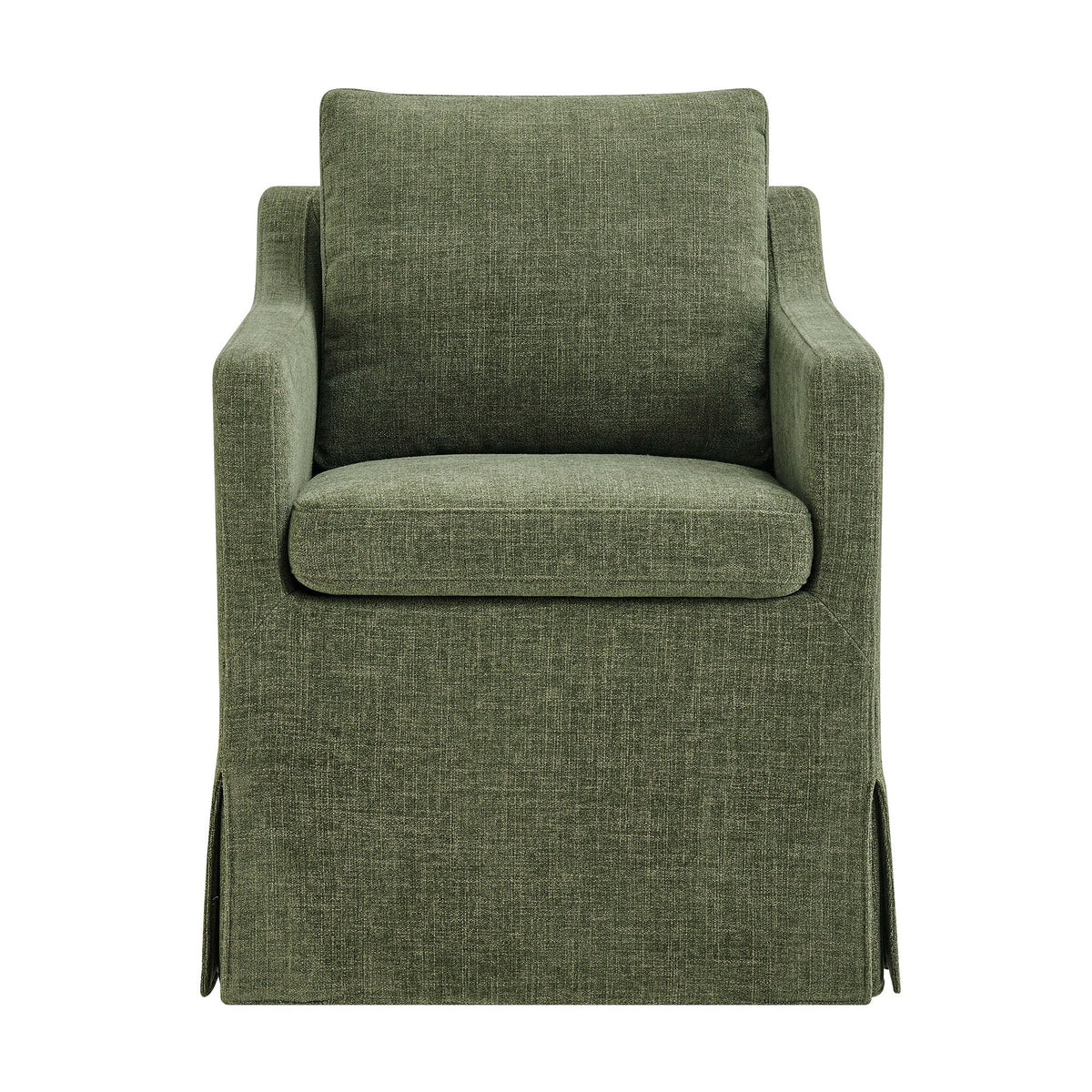 Serene Slipcovered Performance Fabric Dining Armchair