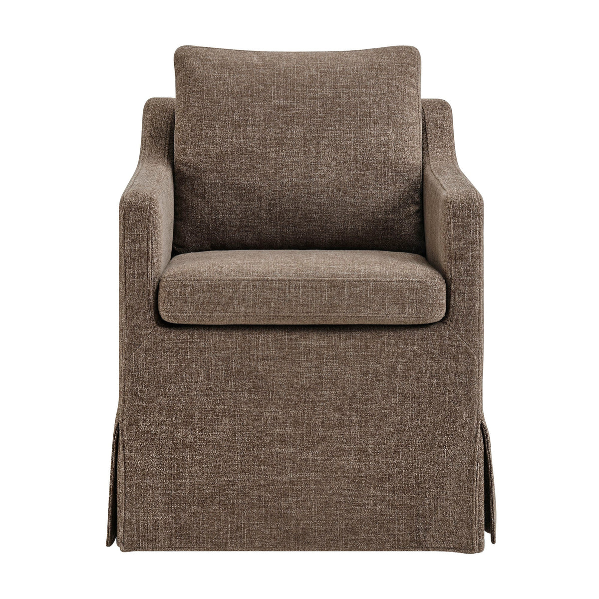 Serene Slipcovered Performance Fabric Dining Armchair