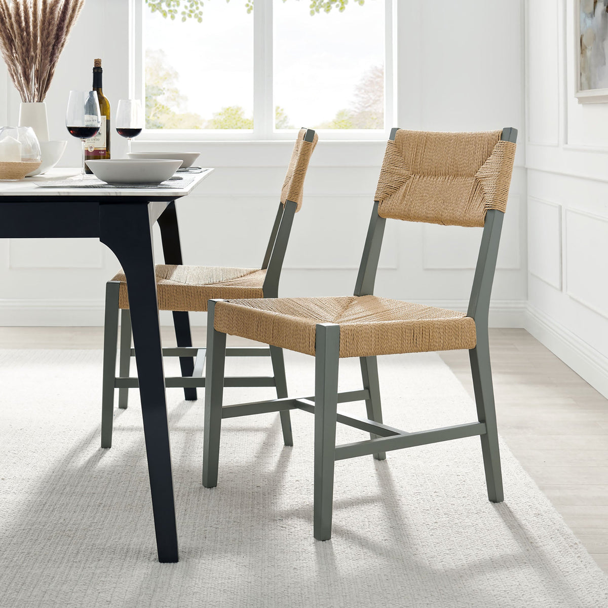 Bodie Wood Dining Chair Set of 2