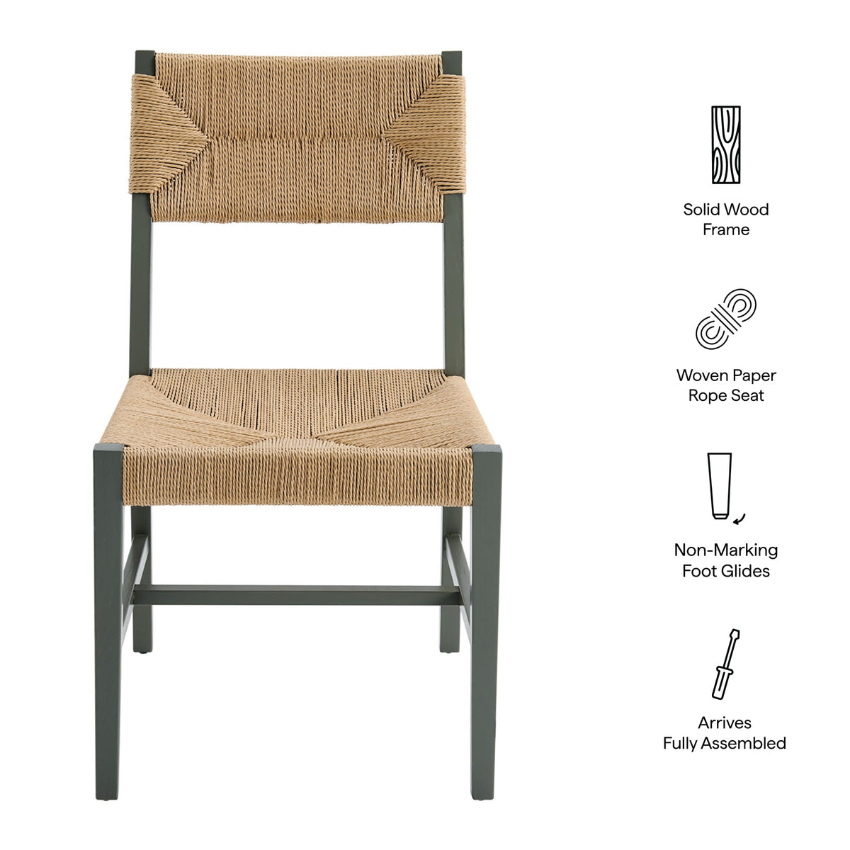 Bodie Wood Dining Chair Set of 2