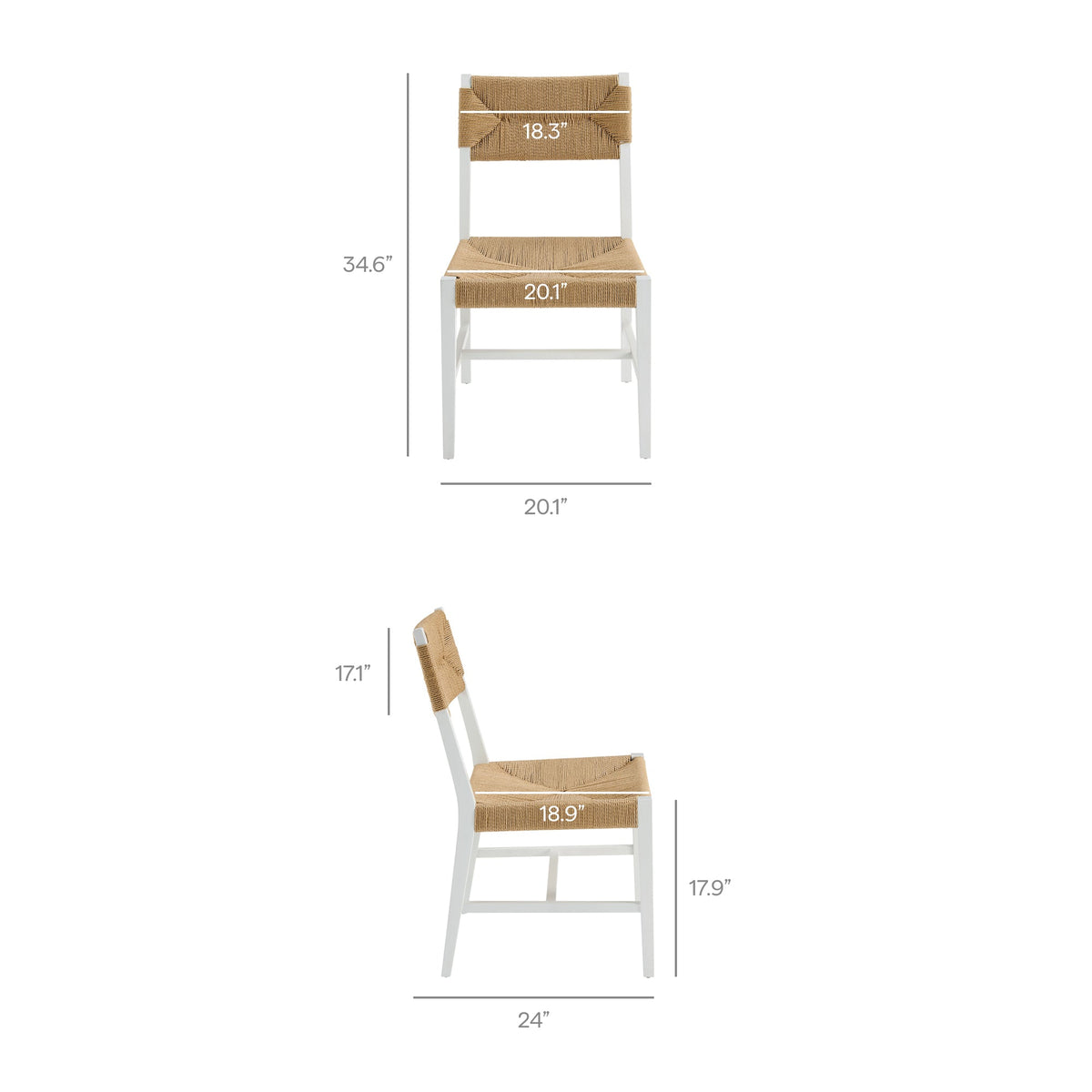 Bodie Wood Dining Chair Set of 2