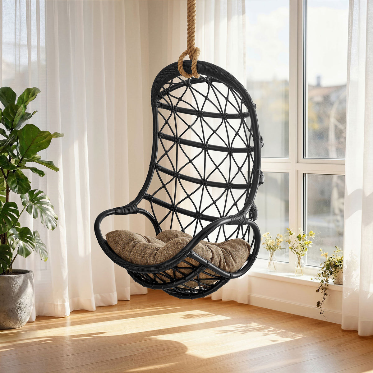 Tamarind Natural Rattan Hanging Chair