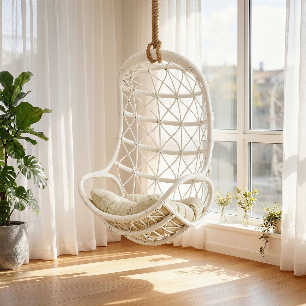 Tamarind Natural Rattan Hanging Chair