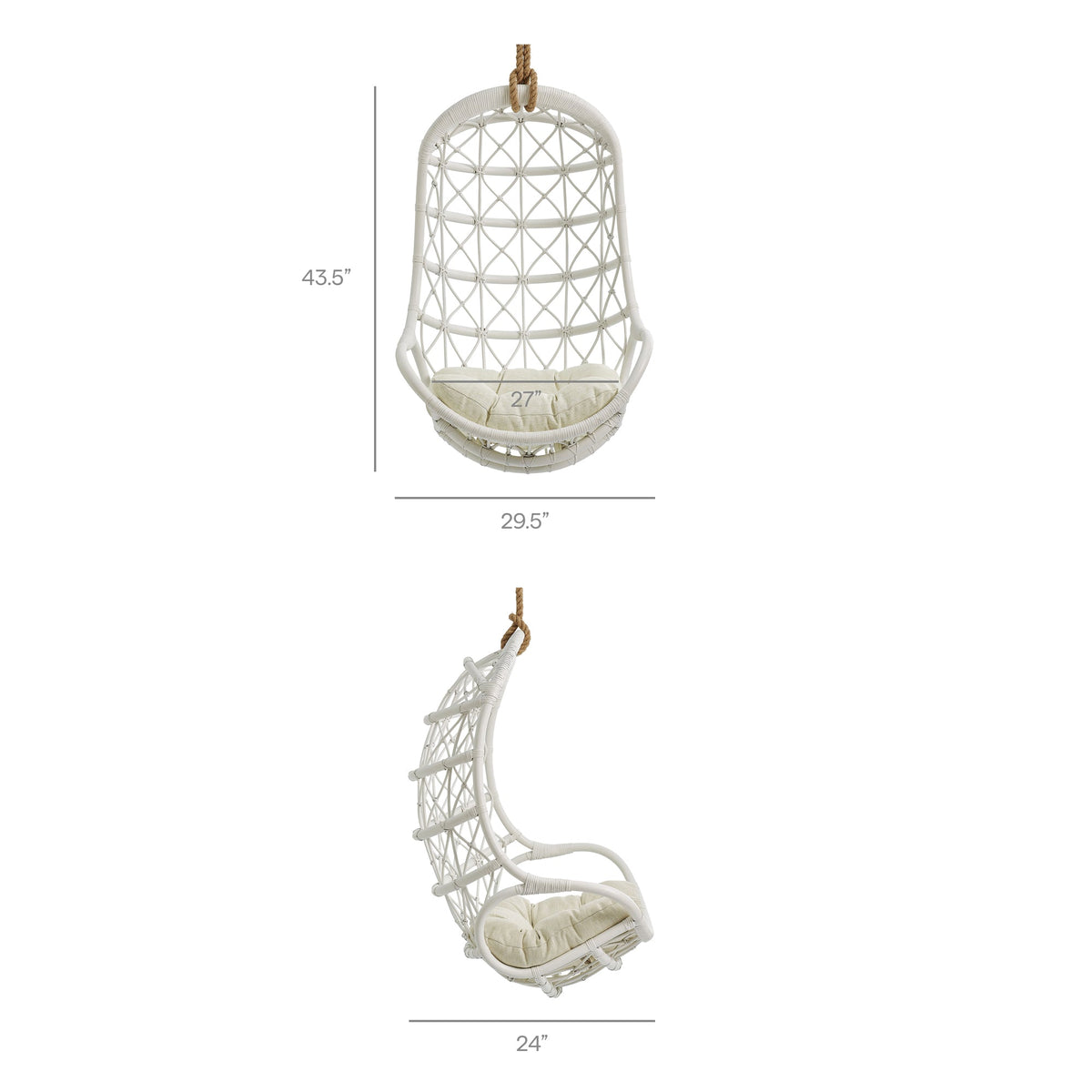 Tamarind Natural Rattan Hanging Chair