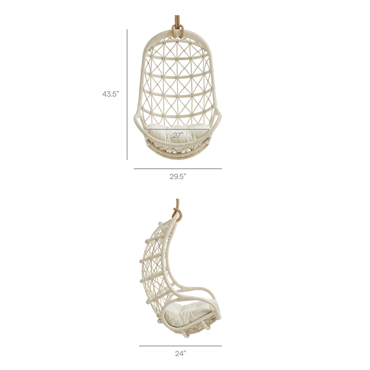 Tamarind Natural Rattan Hanging Chair