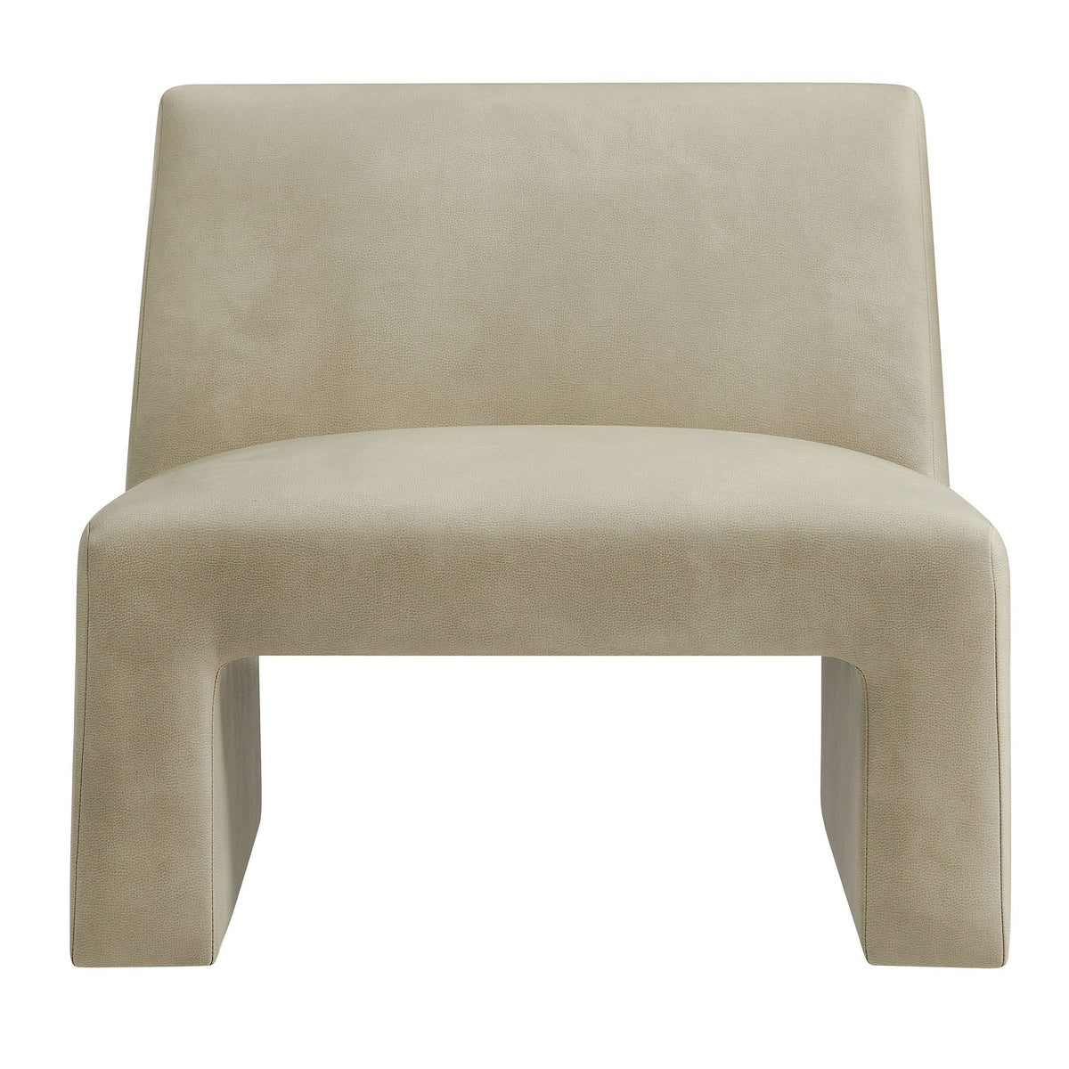 Amita Vegan Leather Armless Accent Chair