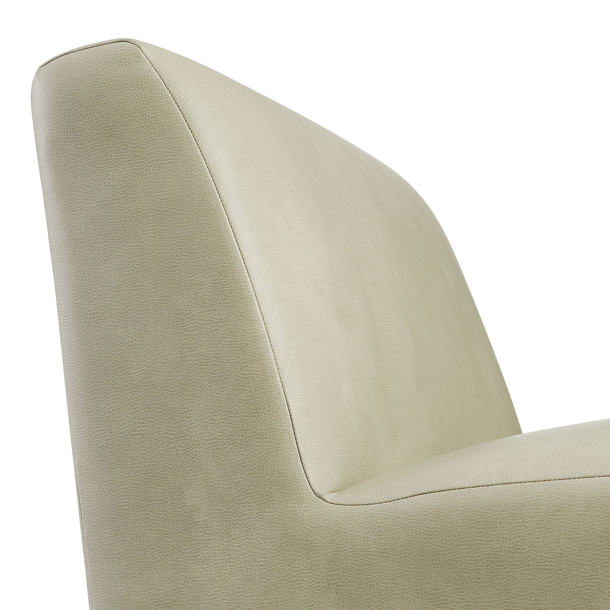 Amita Vegan Leather Armless Accent Chair