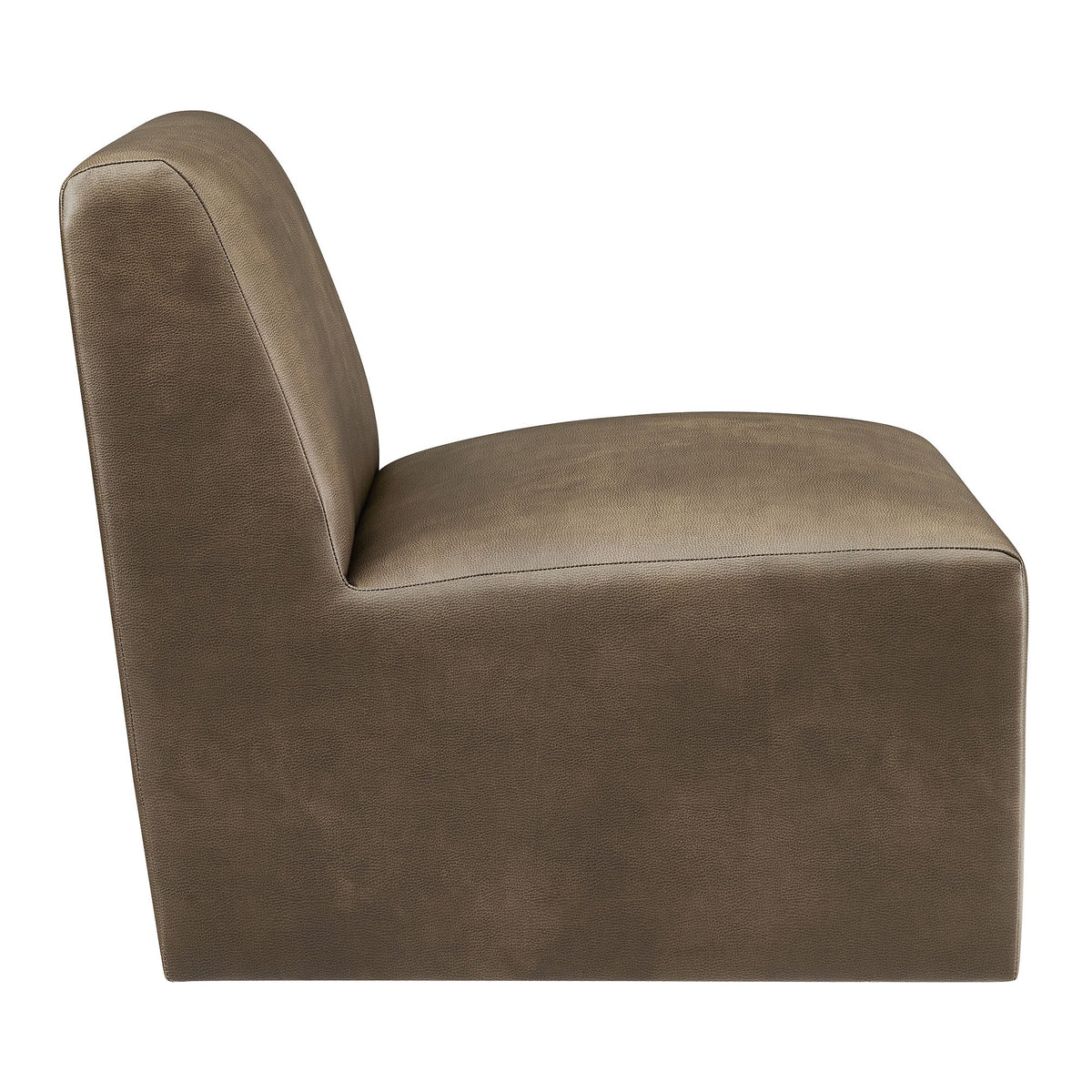 Amita Vegan Leather Armless Accent Chair