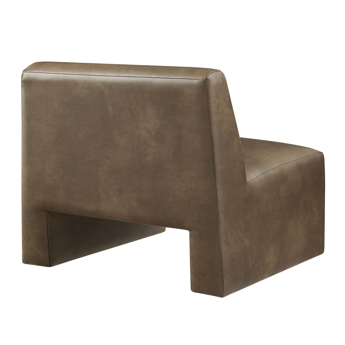 Amita Vegan Leather Armless Accent Chair