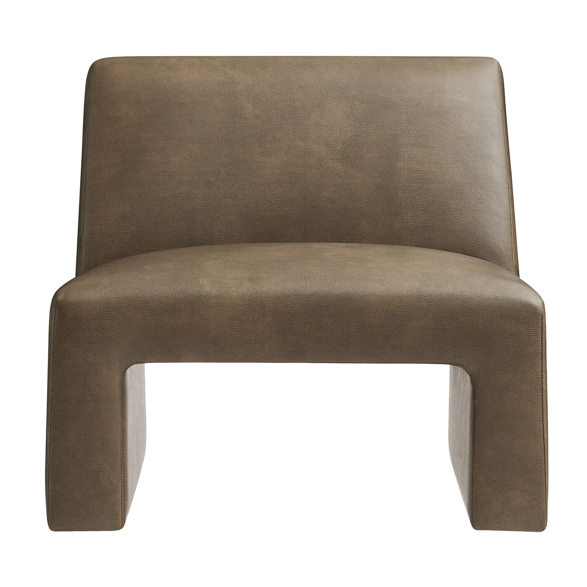 Amita Vegan Leather Armless Accent Chair