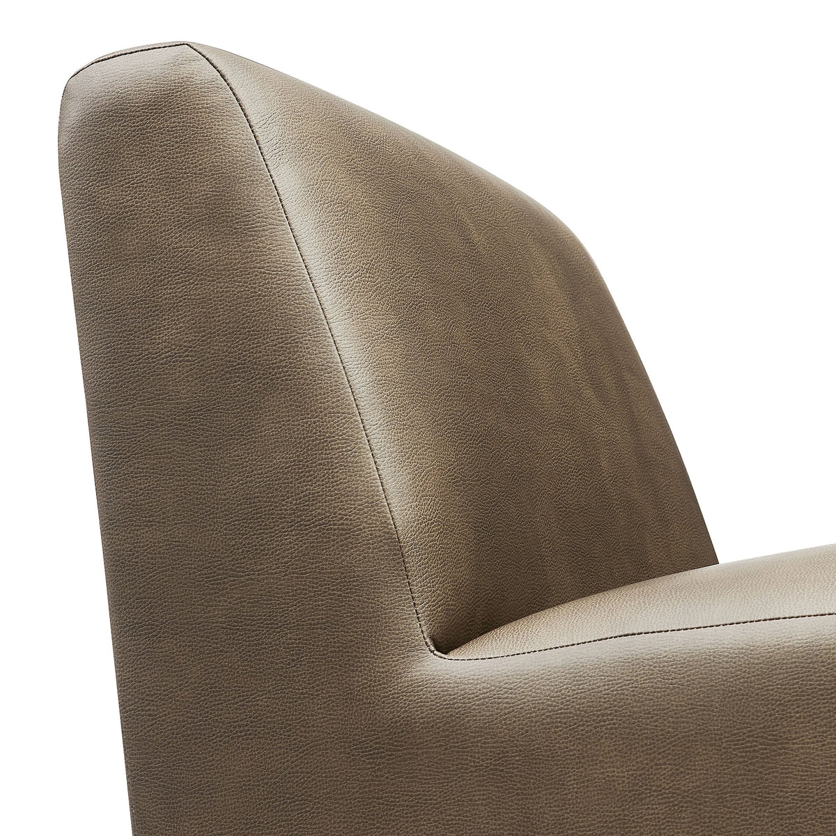 Amita Vegan Leather Armless Accent Chair
