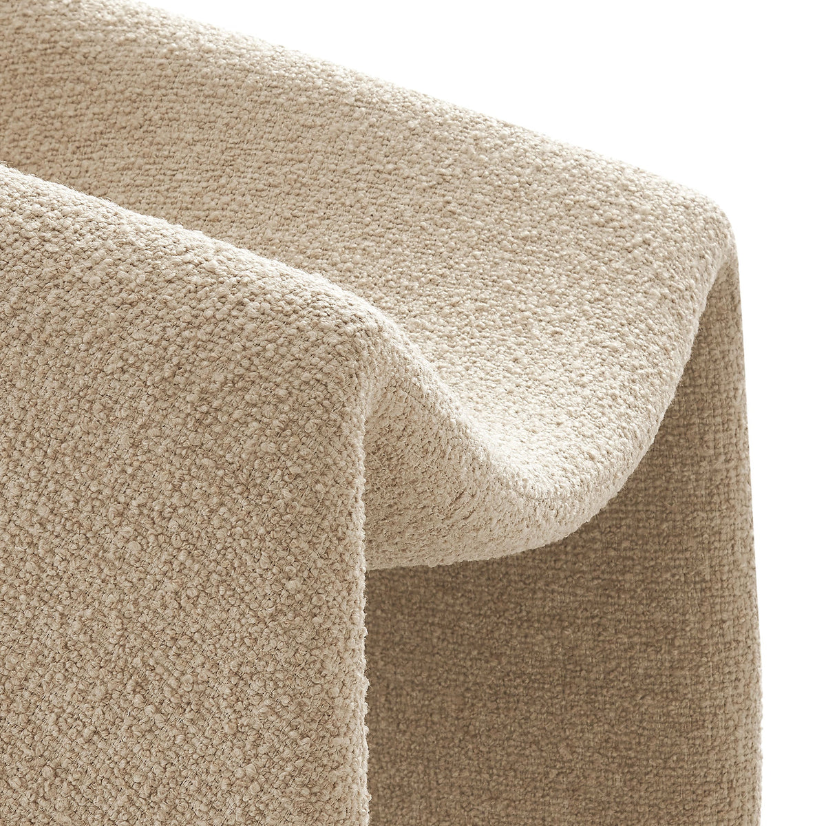 Vivi Looped Textural Fabric Curved Arm Accent Chair - view 15