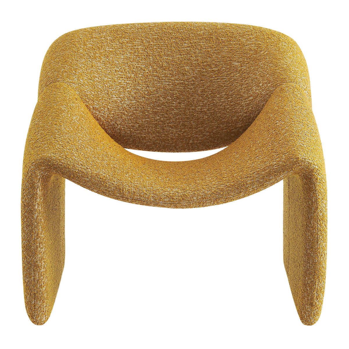 Vivi Looped Textural Fabric Curved Arm Accent Chair - view 11