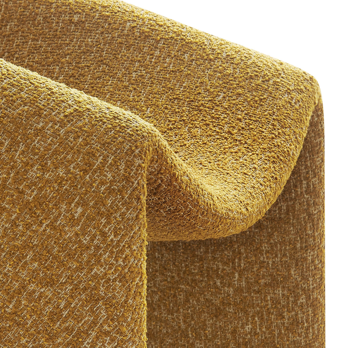 Vivi Looped Textural Fabric Curved Arm Accent Chair - view 14