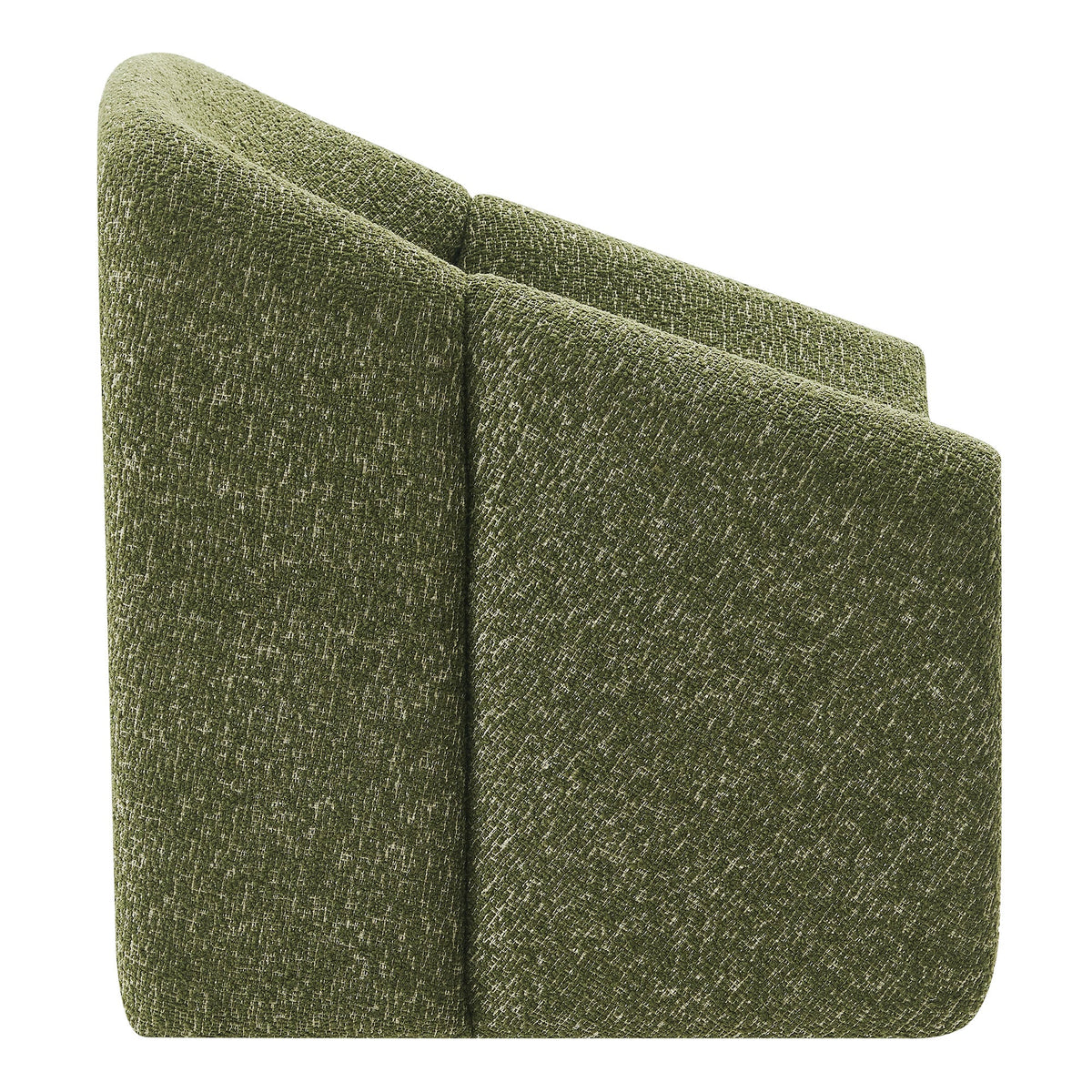 Vivi Looped Textural Fabric Curved Arm Accent Chair - view 4