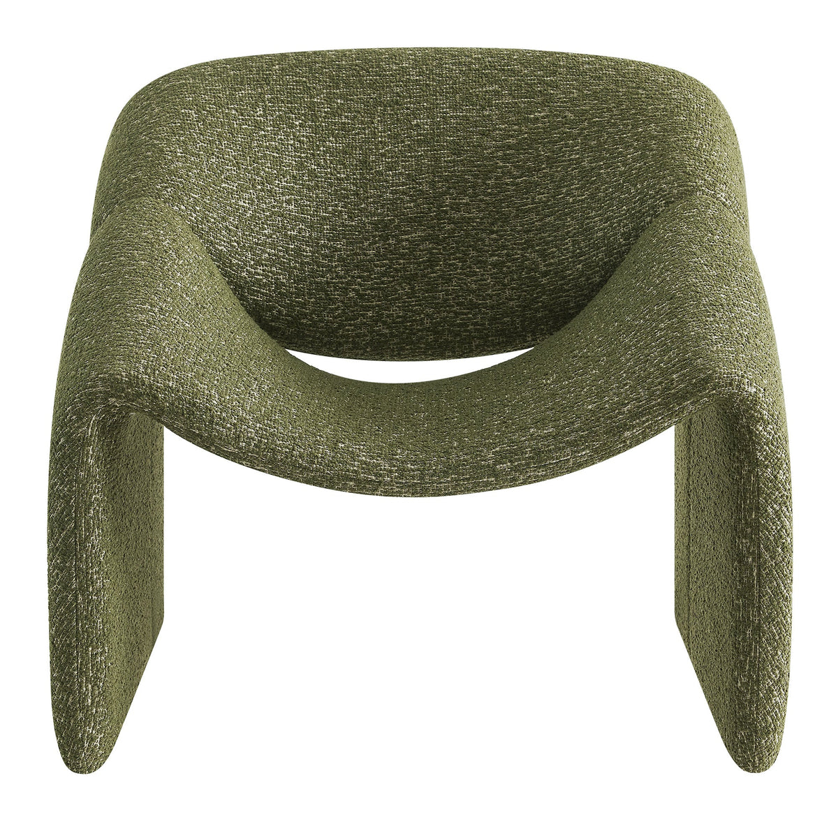 Vivi Looped Textural Fabric Curved Arm Accent Chair - view 10