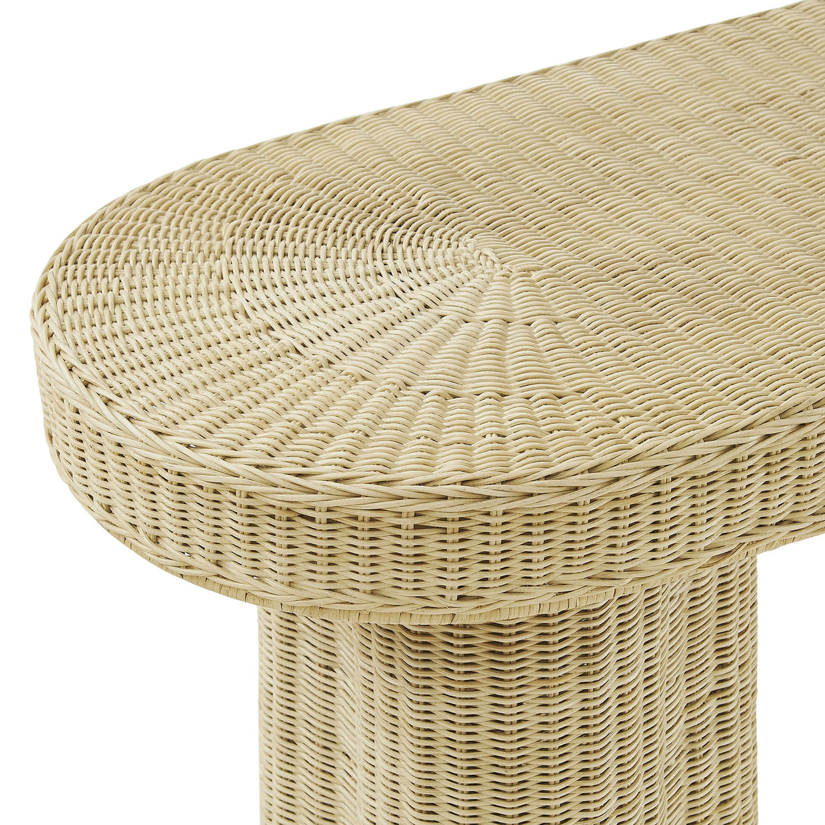 Sarova 59 Inch Natural Rattan Console Table