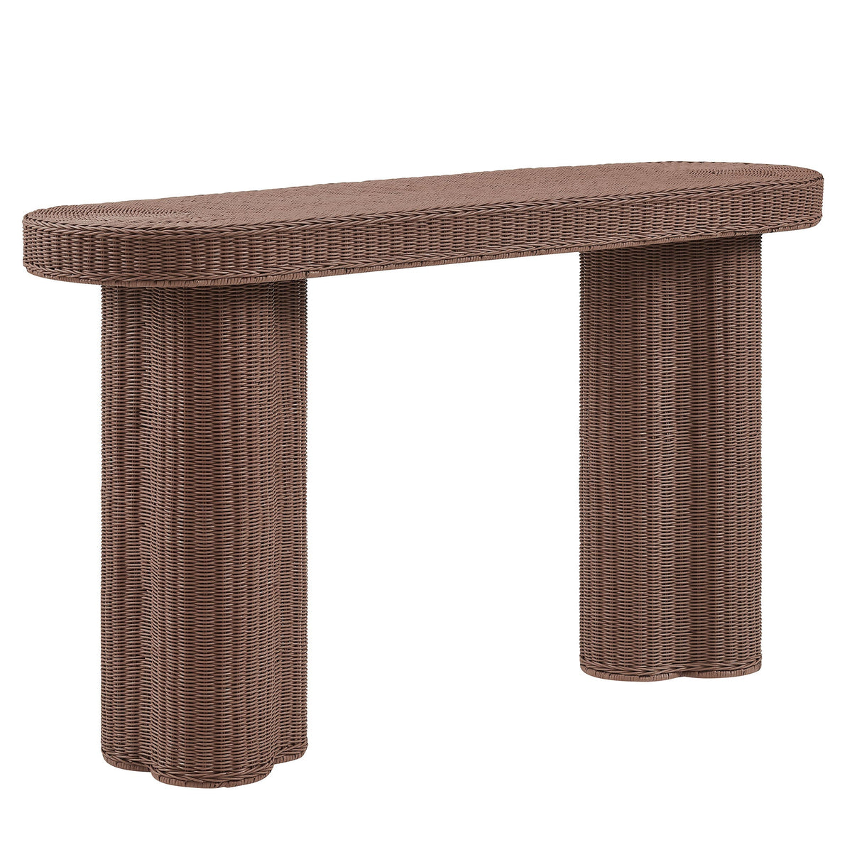 Sarova 59 Inch Natural Rattan Console Table