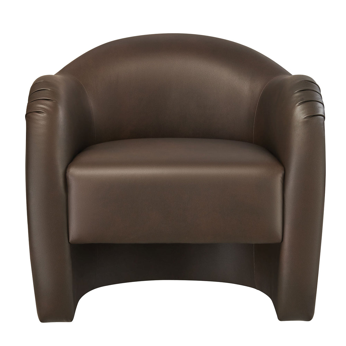 Compose Barrel Vegan Leather Accent Chair
