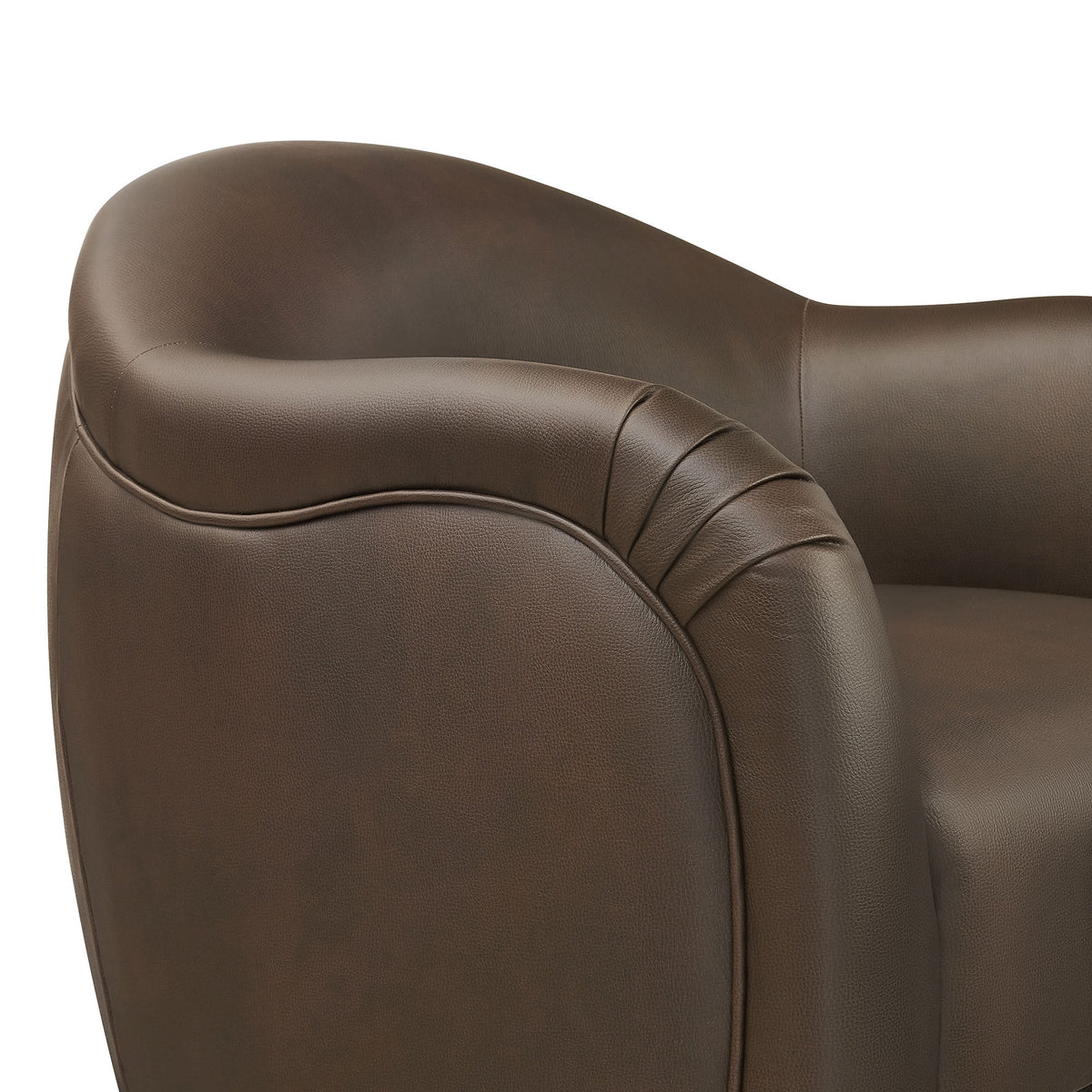Compose Barrel Vegan Leather Accent Chair